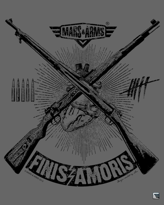 ARMY TRIKO FINIS AMORIS - Velikost: XL