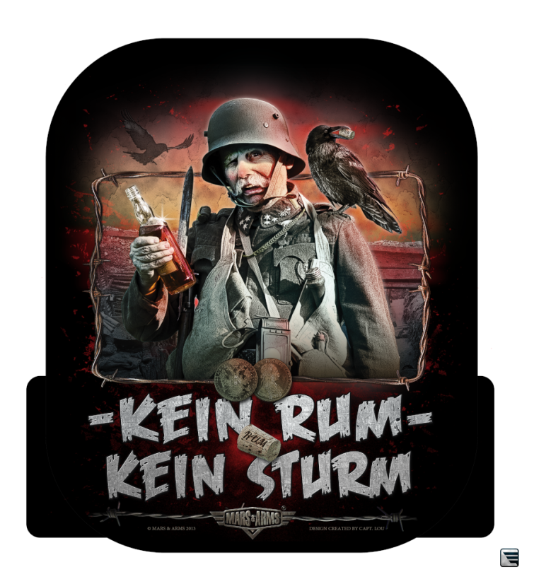 Samolepka - KEIN RUM KEIN STURM