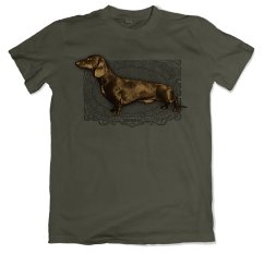 Jagd-T-Shirt - Glatthaar-Dackel