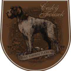 samolepka 15 x 15 cm cesky fousek