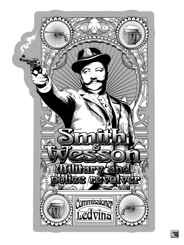 Samolepka - Komisař Ledvina