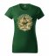 Myslivecké tričko - kanec 1 - zelené - dámské - Barva: Zelená, Velikost: M