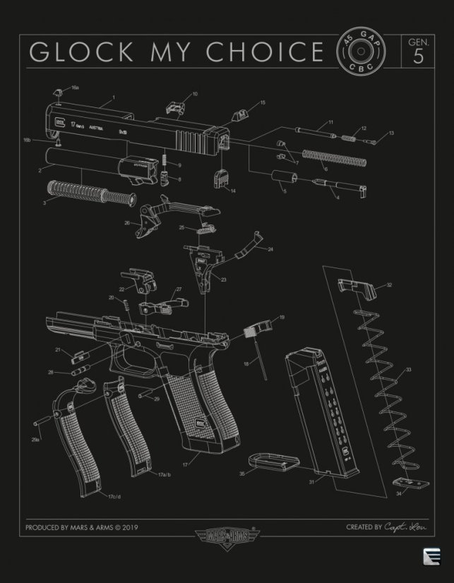 GLOCK SCHEMA - Size: 4XL