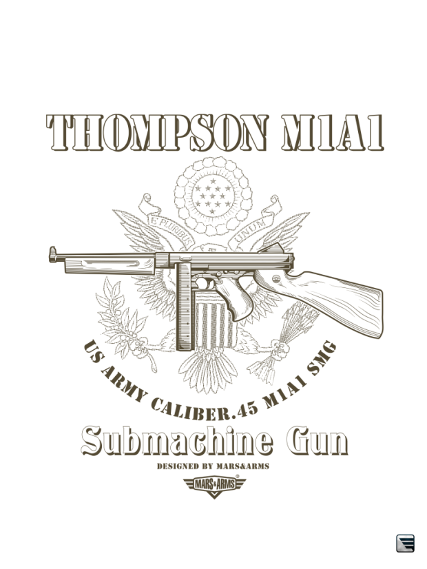 ARMY TRIKO TOMMY GUN - Velikost: 3XL