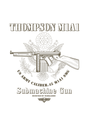 ARMY T-SHIRT TOMMY GUN
