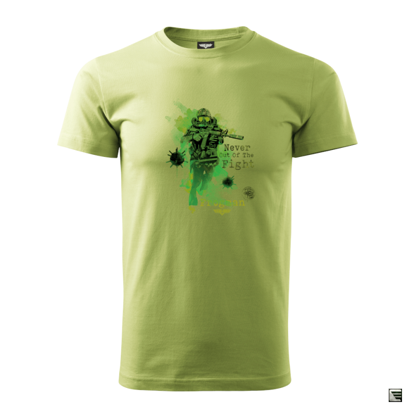 MILITARY TRIČKO Frogman – Never Out Of The Fight - Velikost: M