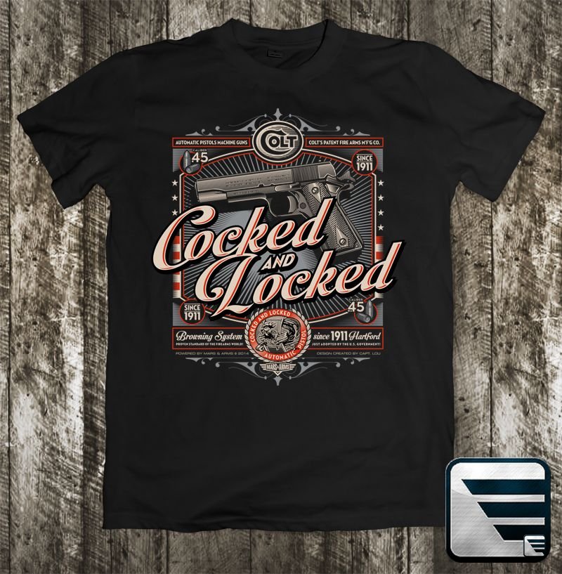 COCKED-N-LOCKED BLACK - Size: M