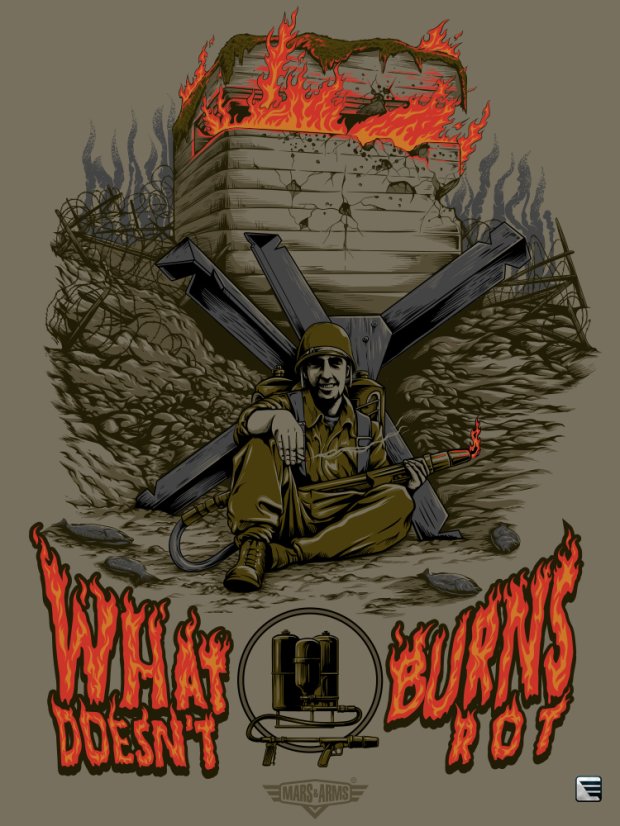 ARMY TRIKO - What burns doesn't rot - Size: M