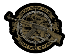 Samolepka - SA 58 - Stará puška nerezaví