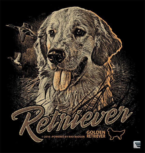 Myslivecké tričko - Zlatý retriever