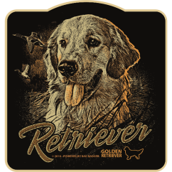 Samolepka - Zlatý retriever