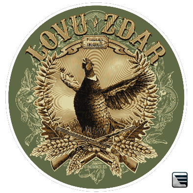 Samolepka - Bažant - Lovu zdar