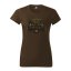 Myslivecké tričko - mufloni - dámské - Barva: Hnědá - čokoládová, Velikost: M