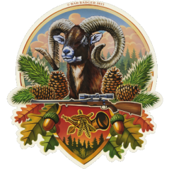 Samolepka -  Muflon - barevná