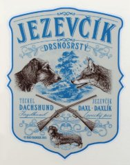 Samolepka - Jezevčík a liška