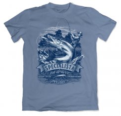 Rybářské tričko - štika