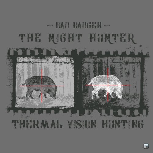 Myslivecké tričko - Night hunter - Velikost: 4XL