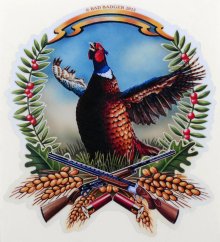 Samolepka - Bažant - barevná