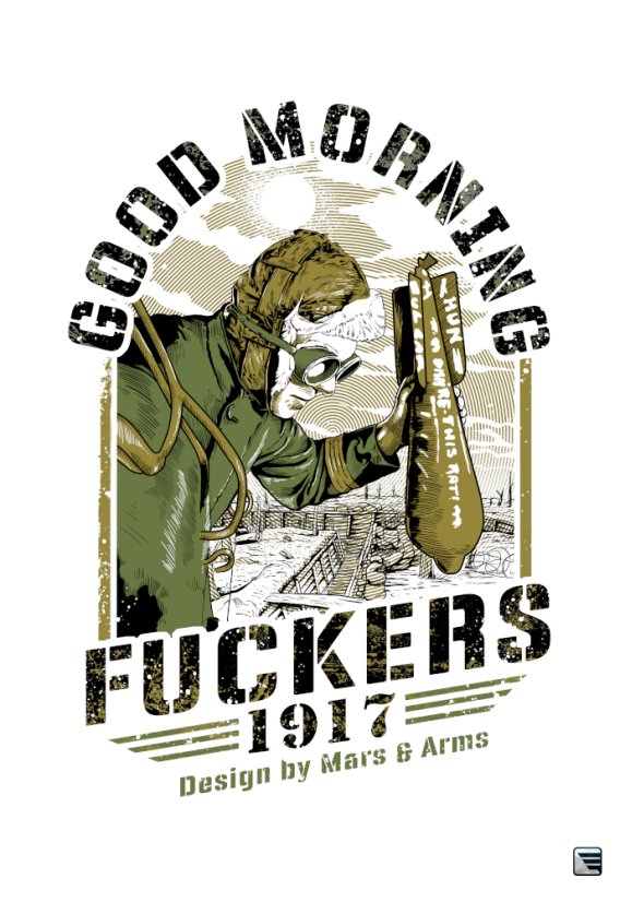 ARMY T-SHIRT GOOD MORNING - Size: XXL