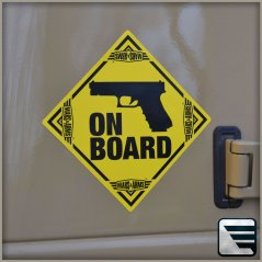 STICKER - GUN ON BOARD
