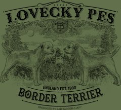 Hunting T-shirt - Border Terrier