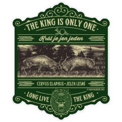 Samolepka - Jelen - souboj