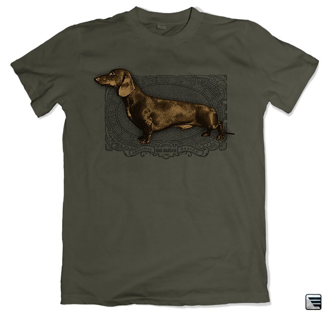 Jagd-T-Shirt - Glatthaar-Dackel