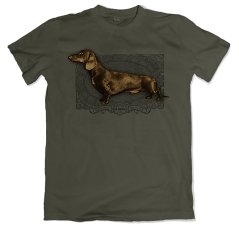 Hunting T-shirt - Smooth-haired Dachshund