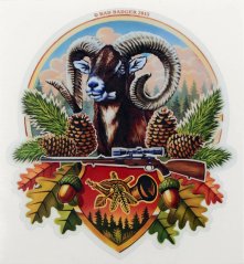 Samolepka -  Muflon - barevná