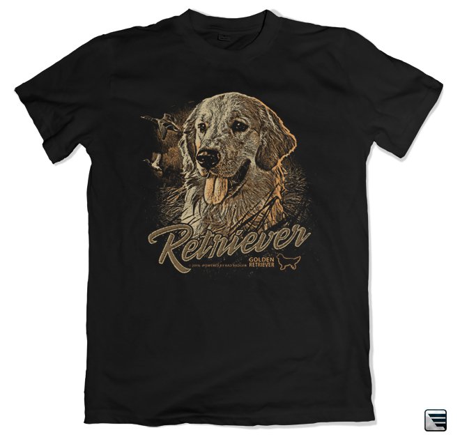Myslivecké tričko - Zlatý retriever
