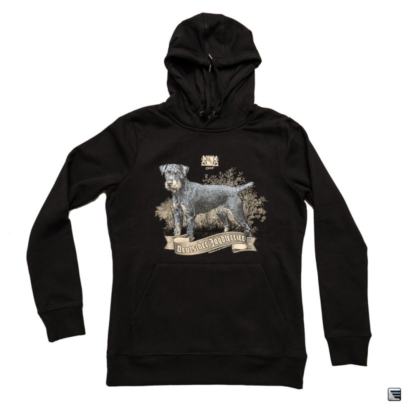 Mikina - Jagdterier - černá